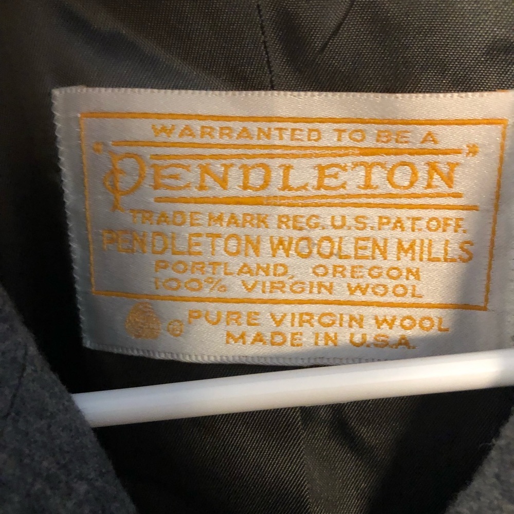 Pendleton Gray Double-Breasted Coat - image 3